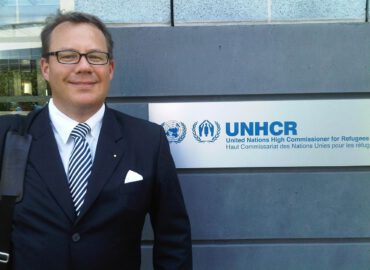 Dr. Christoph von Gamm, vor dem UNHCR in Genf, August 2011